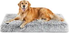 WESTERN HOME WH Dog Crate Bed for Large Dogs, Waterproof Orthopedic Dog Bed - Egg Crate Foam Dog Bed with Removable Washable Cover, Plush Dog Bed with Non-Slip Bottom